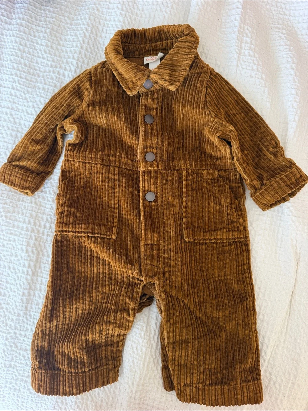 Cat & Jack Corduroy One-Piece Bodysuit in Brown